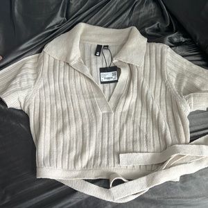 Cute cropped wrap shirt